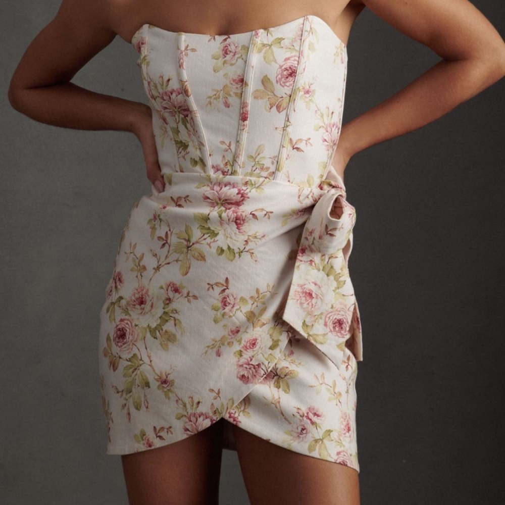 V. Chapman Nasturtium Micro-Mini Dress